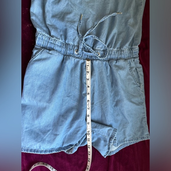Vero Moda Denim Tie Waist Sun print Romper Size M - Picture 10 of 14